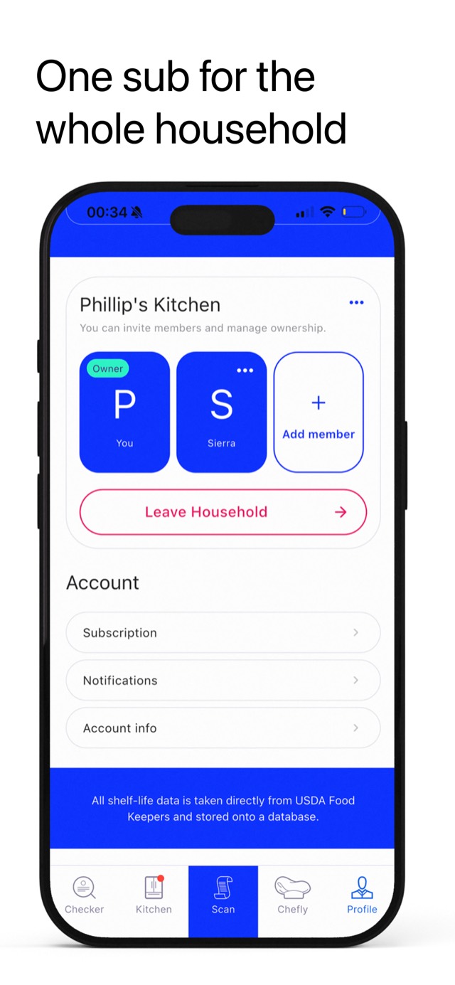 Frestly app screen